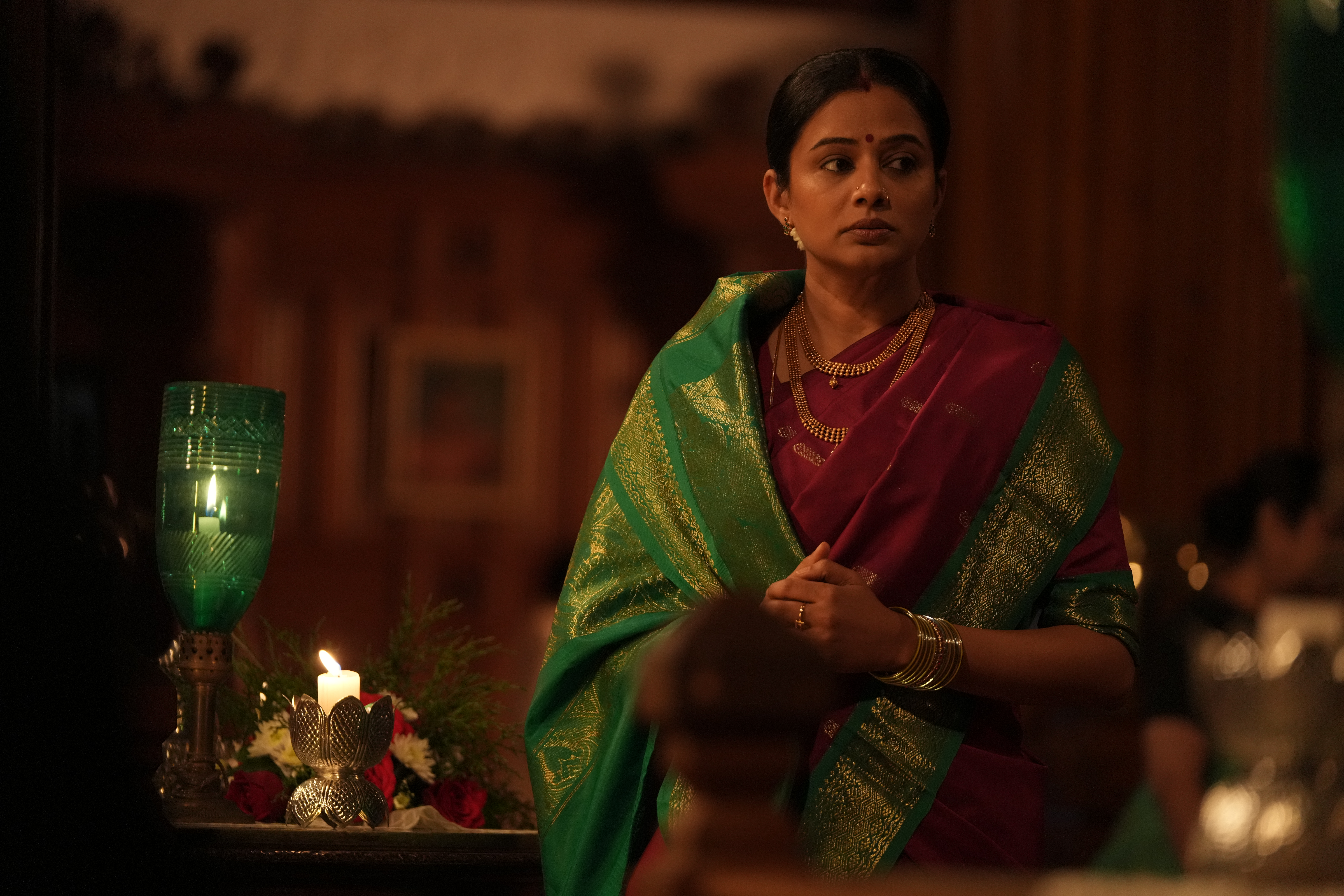 G.D.N. — Priyamani in a candlelit scene